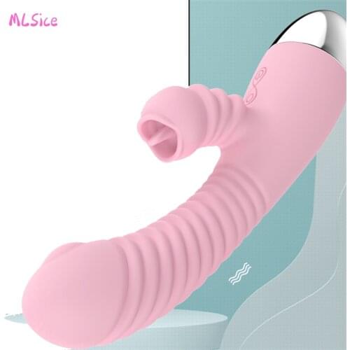 Bead Rotation Vibrator for Women G-spot Stimulate Vagina Big Size USB Strong Dildo Vibration Female Masturbator Adult Sex Shop