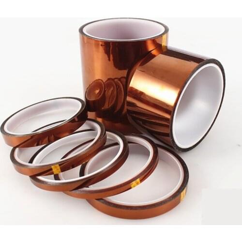 1pcs 33M polyimide adhesive tape silicone tape High temperature adhesive polyimide film phone repair tape BGA protection tape