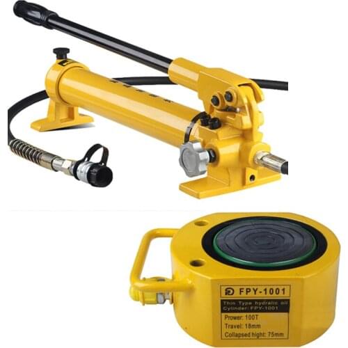 100T 20mm Thin hydraulic jack manual separation body hight 89mm