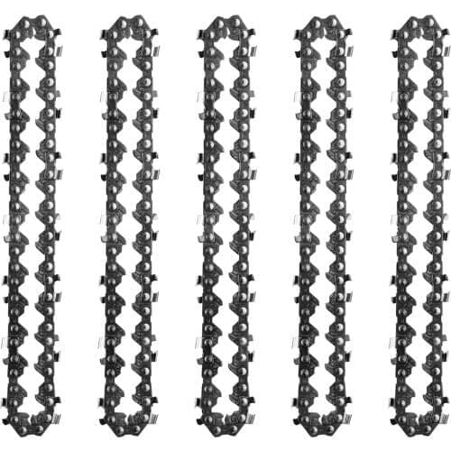 133mm Mini Portable 65#Mn Chainsaw Chain 28E-Chain Link 14T Electric Saw Replacement Accessory for Wood Cutting