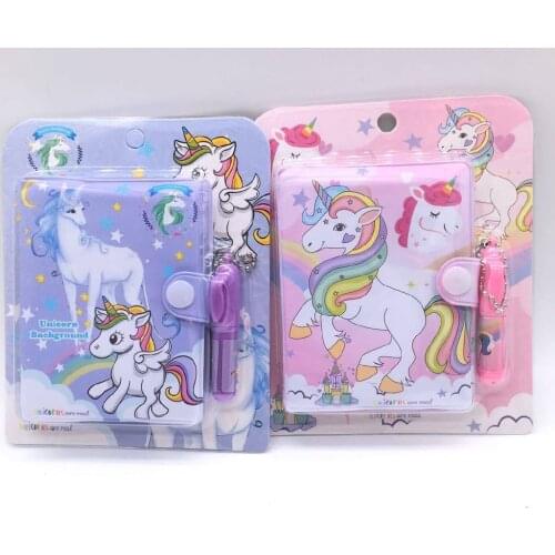 A6 Cute unicorn animal Notebook Kawaii Cartoon Notepad Hard Cover memo Time Organizer friend friend Kids stationery Gift