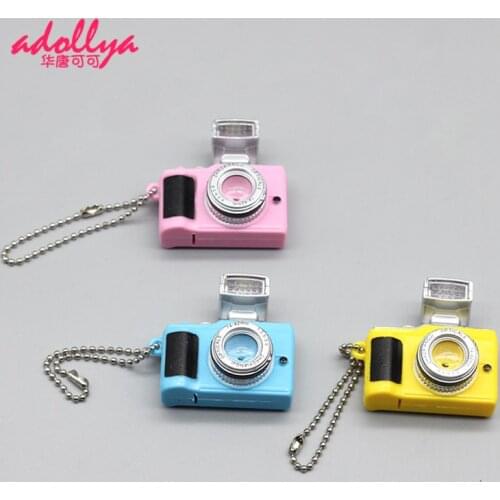 Camera Toy Doll accessories BJD 1/4 Keychain Mini SLR Multi Color Shutter Sound Flash Mini Camera Model Toy for children