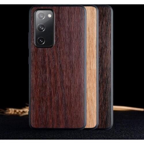For Samsung Galaxy S20 FE 5G S20 Lite Case Soft TPU+PU Wood grain Protective back cover case for Samsung Galaxy S20 Fan Edition
