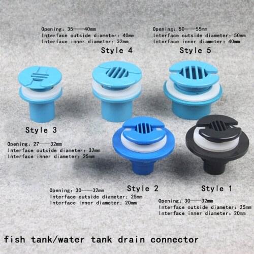 Water Drain joint for Aquarium For Garden water Tank bottom facing Drain Joint PVC pipe Adapter Pipe Connector 1Pcs