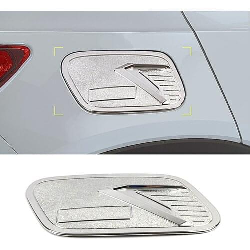 For Volvo XC40 2019 2020 2021 Fuel Tank Cap Oil Tank Cover Trim Chromium Styling Accessories Decoration Sticker