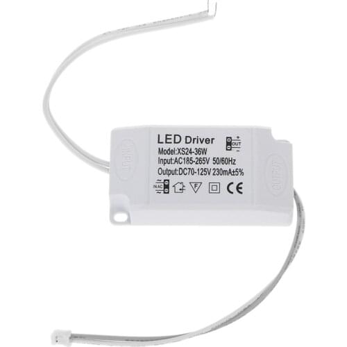 220V LED Constant Current Driver 24-36W Power Supply Output External For LED