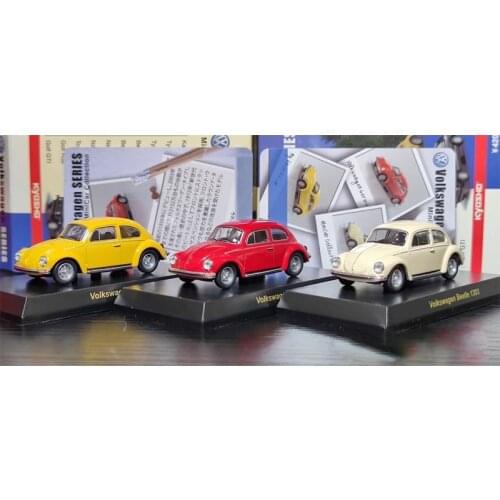 1/64 Kyosho Alloy Car Volk Swagen Beetle Beetle 1303 White Yellow Red