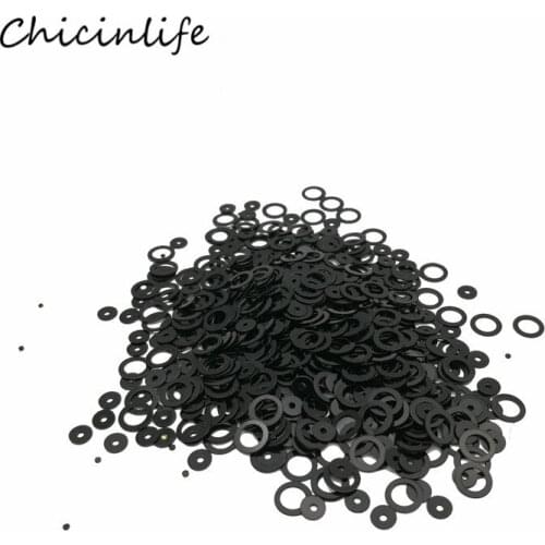 Chicinlife 1pack Black/White 4mm Circle round Confetti Wedding Party Decoration Hen Night Party Supplies Wedding Confetti