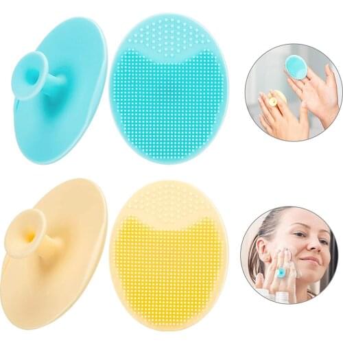 Soft Silicone Face Cleansing Brush Mini Massage Waterproof Facial Cleansing Tool Soft Deep Face Pore Cleanser Brush Skin Care