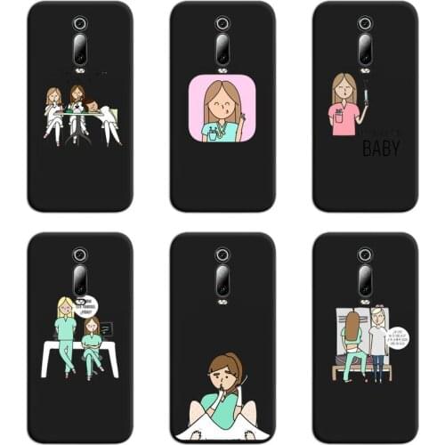 NBDRUICAI Social services psychology Doctors Nurse Phone Case For Redmi 9A 9 8A 7 6 6A Note 10 9 8 8T Pro Max K20 K30 Pro