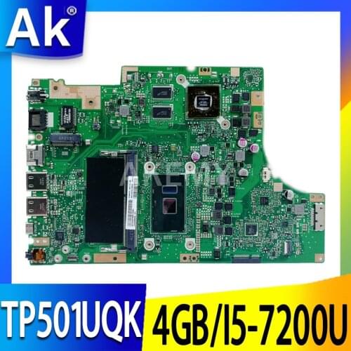 New Akemy TP501UQ mainboard for ASUS VivoBook TP501UQK TP501UQ TP501UB TP501U motherboard Tested OK I5-7200U GeForce 940MX GPU
