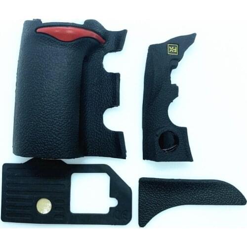 NEW For Nikon D700 Body Rubber (set of 4 pcs ) Grip Bottom Rear Thumb Side FX Rubber Repair Spare Replace Part