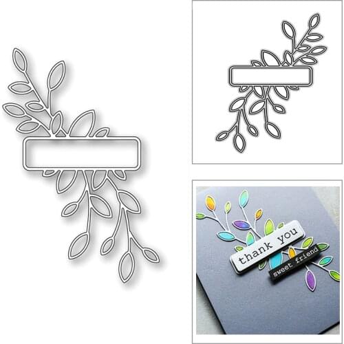 New Antique Leaf Label 2020 Metal Cutting Dies for DIY Scrapbooking Paper Decorative and Card Making Embossing Craft No Stamps