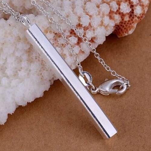 Pendant necklaces jewelry silver plated necklace N925 fashion jewelry necklace mens jewelry wholesale free shaipping rhum LP222