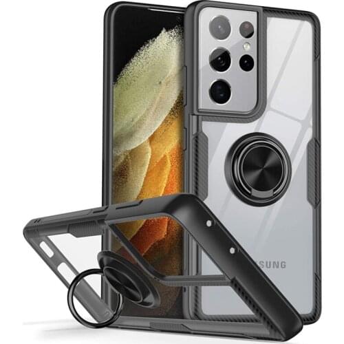 Shockproof Cover For Samsung Galaxy S21 Ultra S20 FE S10 Plus Note 20 10 lite 9 Case Ring For Samsung A71 A51 A50S A30 A50 A70