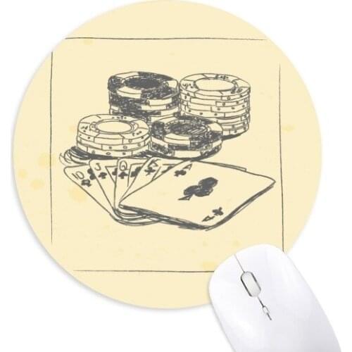 Dropshipping Solid Color Mouse Pad EVA Black Chip Poker Illustration Mousepad Mice Mat Comfortable Mouse Pad Gamer For PC Laptop