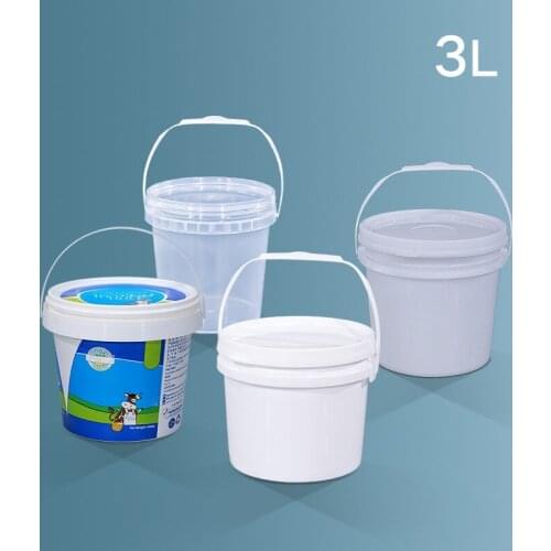 3L Empty Plastic Bucket PP Material Thicken Food Grade Liquid Oil Honey Packing Container BPA Free 1PCS