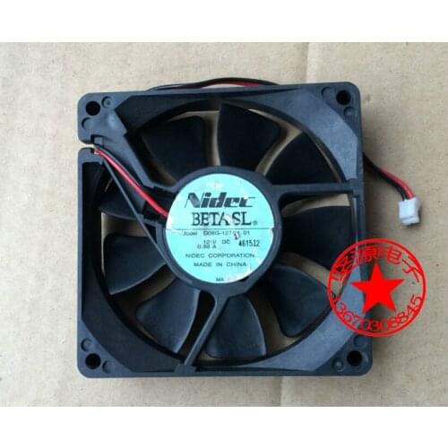 Nidec D08G-12TS4 01 Server Cooling Fan DC 12V 0.38A 80x80x20mm 2-wire