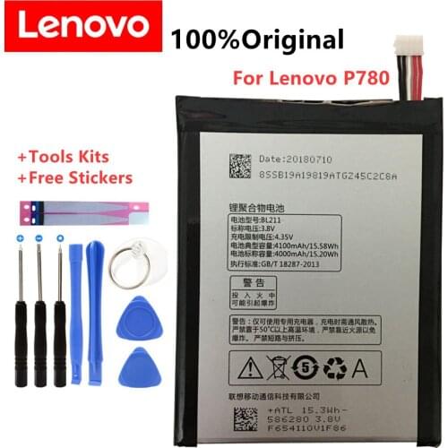 For Lenovo P780 Battery BL211 4100MAh Replacement Battery For Lenovo P780 Smartphones