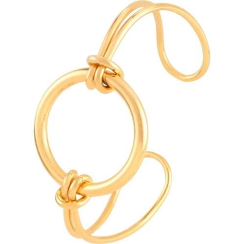 Woman Man Bangles Bracelets Stainless Steel Gold Plating Bangle Wedding Engagement Round Wrist Band Luxury Jewellery Sale