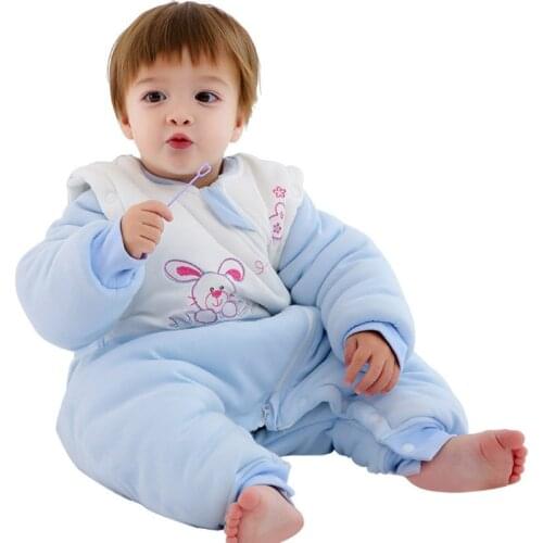Baby Winter Sleepwear Sleeping Bag Rabbit Blanket Sleeper for Newborn Infant Toddler Boys Girls Warm Cotton Robes 3-36 Months