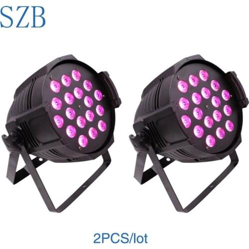18x10W LED Par Can Light RGBW 4in1 with Power in and out for Nightclub Concert Stage Party Par Light 2pcs/lot/SZB-PL1810B