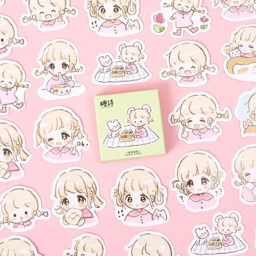 30 box/lot Leisure summer series Decoration Stickers Flakes Scrapbooking Stationery Korean Diary girl Stickers School Supplies