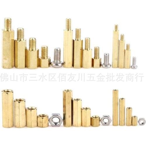 360pcs M2 M3 M4 Hex Male To Female SS. Standoff Spacer Hexagonal Hollow Pillars M-F F-F PCB Spacer for Board Motherboard