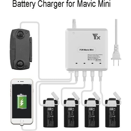 6-IN-1 Optional Battery Charger for DJI Mavic Mini Battery Remote Controller Balance Charger Mavic Mini Accessories
