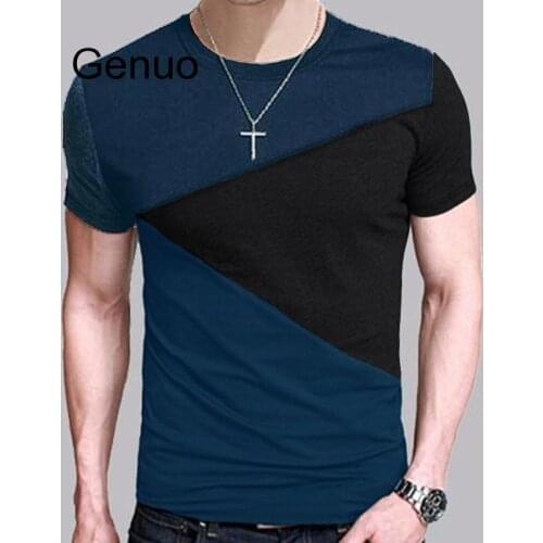 6 Designs Mens T Shirt Slim Fit Crew Neck T-shirt Men Short Sleeve Shirt Casual tshirt Tee Tops Short Shirt Size M-5XL