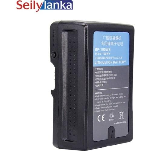 For SONY 13200mAh Bp-190ws broadcast video camera battery V type lithium battery capacity HDW-800P PDW-850 DSR-250P DSR-600P