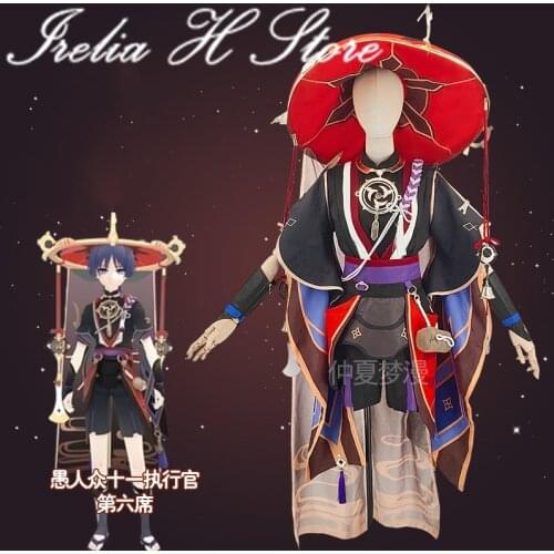 Scaramouche Genshin Impact Cosplays Scaramouche Cosplay Costume Halloween costumes Can Custom made size
