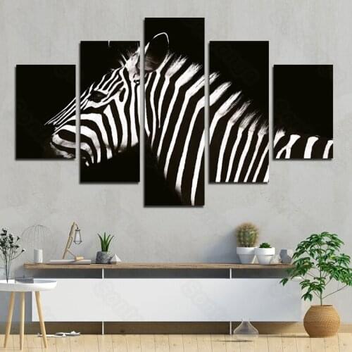 Frameless Painting Zebra Monotonous Personality Art Poster Living Room Decoration Sofa Background Wallpaper 3D Stereo Wall
