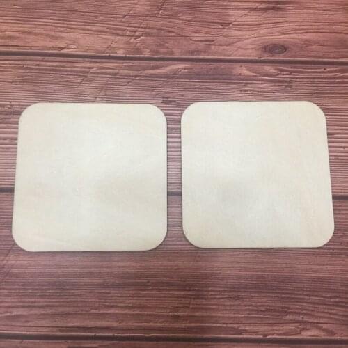 Free shipping 50pcs 4.1inch (10cm)laser cut wholesale wood plaque blank wood signs wood coasters