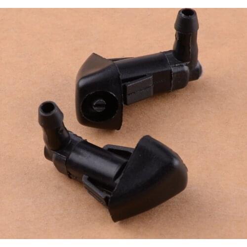CITALL 2Pcs Black Car Glass Window Windshield Windscreen Washer Wiper Water Spray Nozzle Jet Fit for Honda Accord Civic 2018