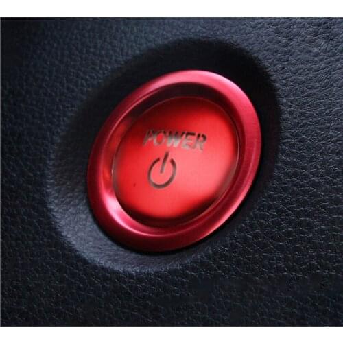 For Toyota RAV4 Corolla Camry Avalon Alphard 2019-2021 Stainless Car Engine One-Click Start Stop Button Ring Covers Circle Case