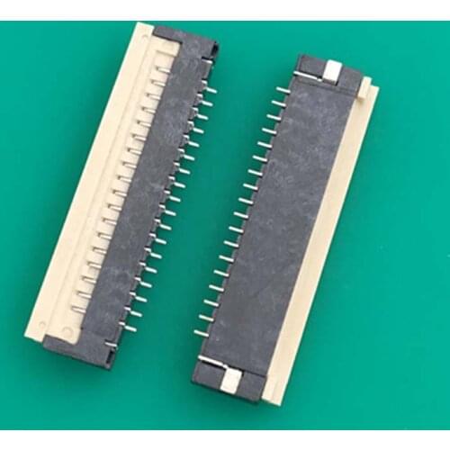 FPC Connector 1.0 Pitch 18 pin Flip Under Cover Gold plated FFC Flexible Cable Socket