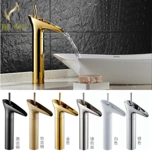 JIE MO Gold Bath Faucets