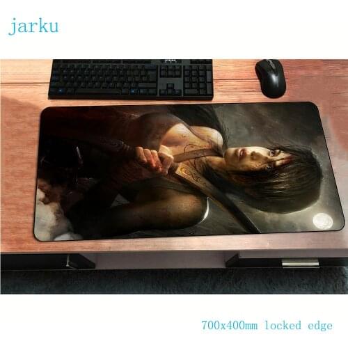 Tomb raider mousepad 700x400x3mm cute Computer mouse mat gamer gamepad gamer pc gaming mousemat desk pad office padmouse