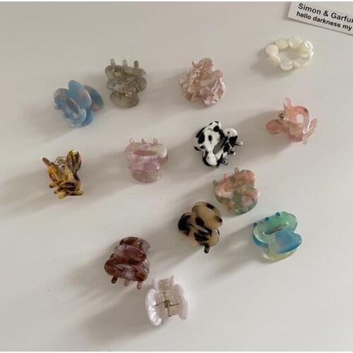 Women Kid Girls Mini Hair Claws Clips For Hair Styling Hairpin Clip Hair Barrettes Accessories Baby Hair Band Colorful Hair Crab