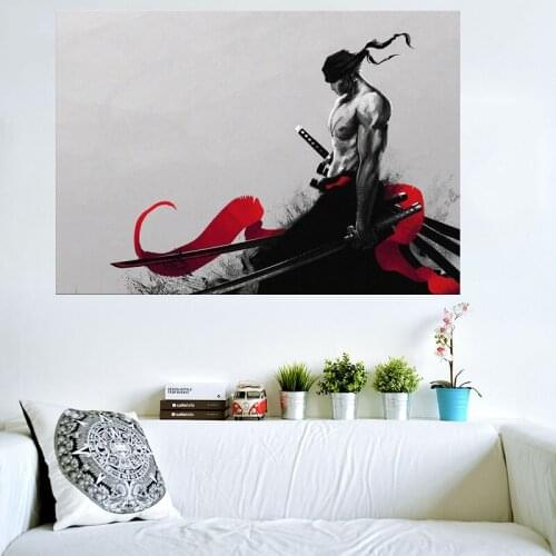 Cartoon Retro Japanese Anime Luffy Art Decor Nursery Kids Room living Poster Painting Wall Home Decor Quality Canvas