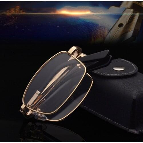 New Metal Folding Portable Full Rim Eyewears Mens Fashion And Comfortable Eyeglasses Ladies Light And Compact Optical Frames
