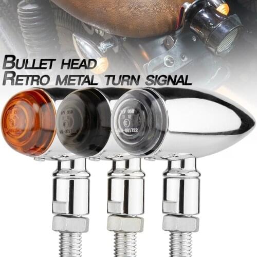 New Universal Retro Motorcycle Turn Signal Brake Light Blinker Indicator Lamp for Motorcycle Motocross Scooter ATV UTV Refit 12V