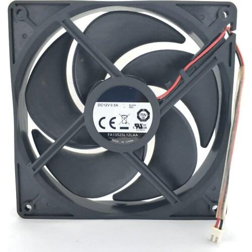 New Original FA13525L12AA DC12V 0.50A 135x135x25MM 2Lines Computer cooling fan