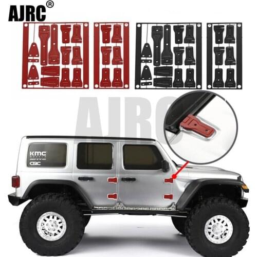 AXIAL SCX10 III Metal Hinges JEEP Wrangler Metal Hinges Red/Black/Silver Tailgate Door Cover Hinged Door Hinges AXI03007