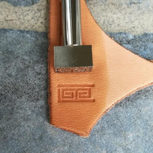 Advanced steel Geometric border Recursive patter Hand-work unique design leather working tools carving punches stamp craft tools