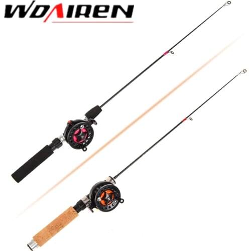 1pcs Winter Fishing Rods Ice Fishing Rods Fishing Reels To Choose Rod Combo Pen Pole Lures Tackle Spinning Casting Hard Rod set
