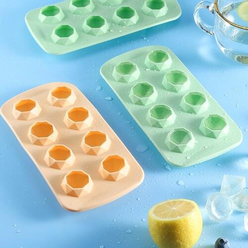 Ice Cube Trays 8 Grids Silicone Ice Cubes Maker Mold DIY Star Diamond Cake Chocolate Maker Mould Bar Kitchen Cooking Tools