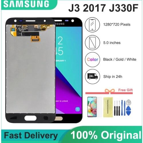 Sinmaytai J330 LCD High Quality For Samsung Galaxy J3 2017 J330 LCD Display Touch Screen Digitizer Assembly free shipping
