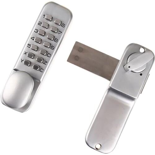 Modern Digital Push Button Door Lock Pad Code Combination Access Keyless Latch Bolt Security Entry
